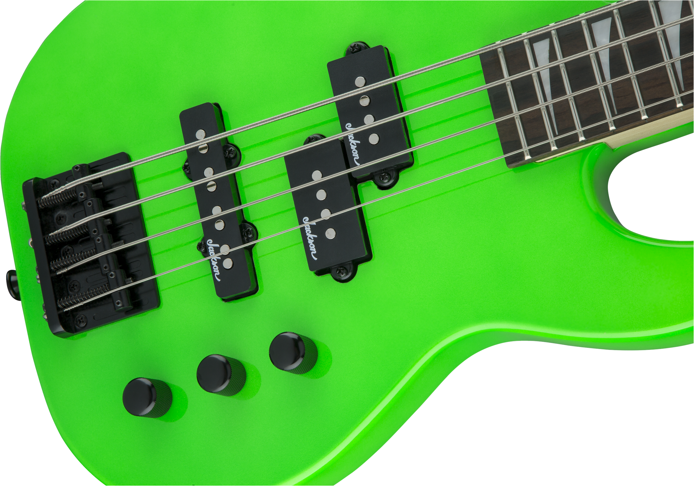 Jackson Js Series Concert Bass Minion Js1x - Neon Green - Basse Électrique Enfants - Variation 4