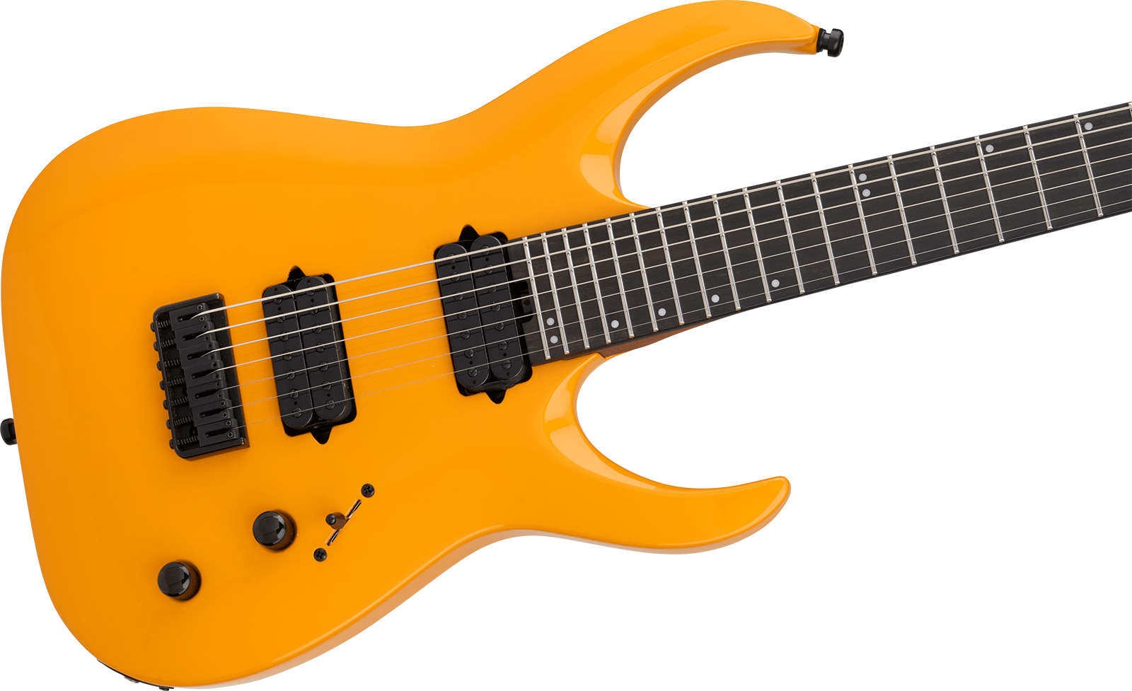 Jackson Misha Mansoor Juggernaut Ht7 Pro Signature 7c Baryton 2h Ht Eb - Signal Yellow - Guitare Électrique Baryton - Variation 2