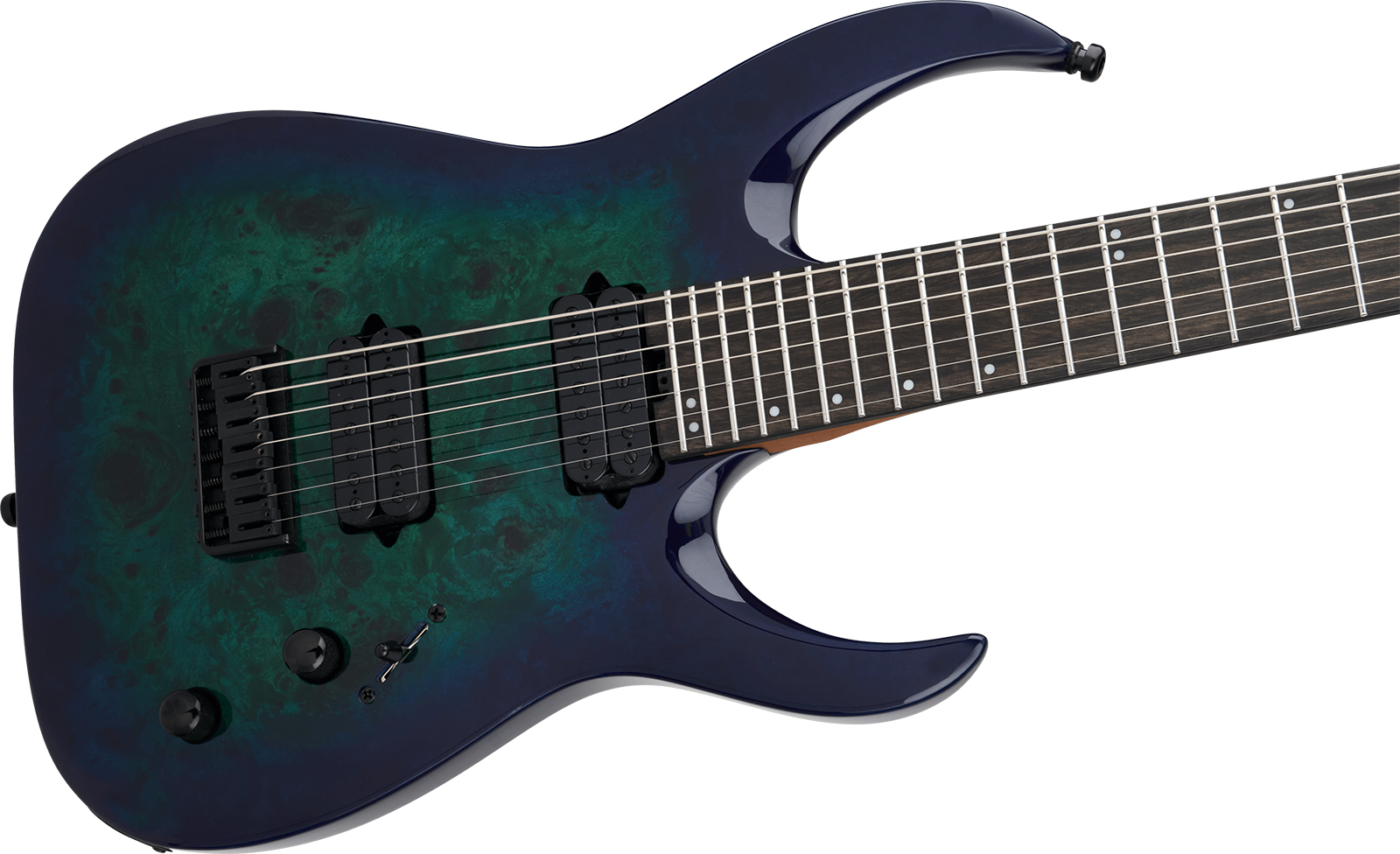 Jackson Misha Mansoor Juggernaut Ht7p Pro Signature 7c Baryton 2h Ht Eb - Chlorine Burst - Guitare Électrique Baryton - Variation 2