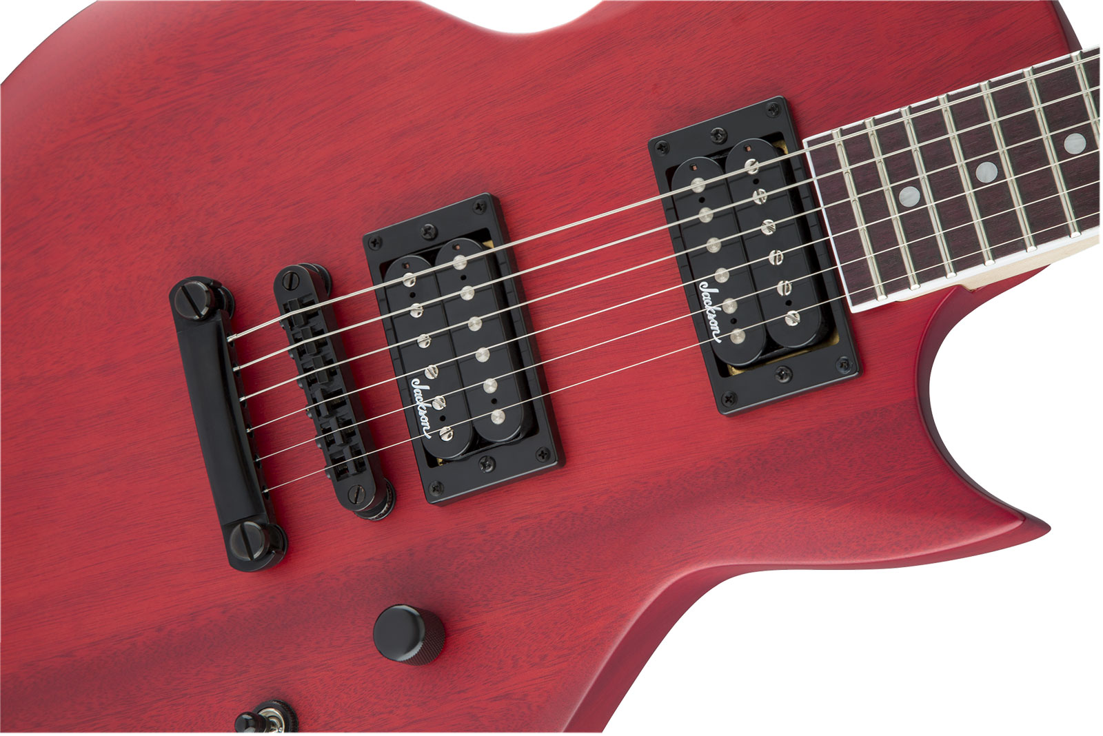 Jackson Monarkh Sc Js22 2h Ht Ama - Red Stain - Guitare Électrique Single Cut - Variation 3