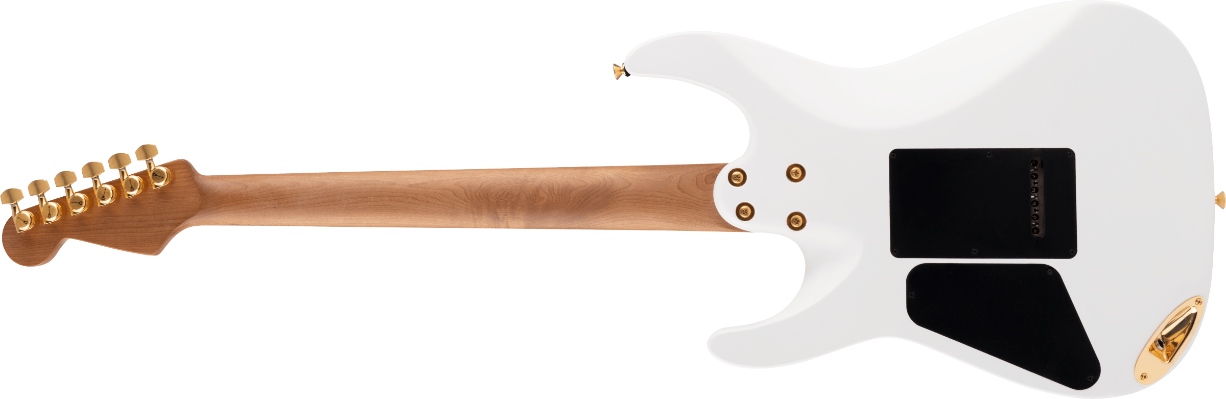 Charvel Dinky Dk24 Hss 2pt Cm Pro-mod Seymour Duncan Trem Mn - Snow White - Guitare Électrique Forme Str - Variation 1