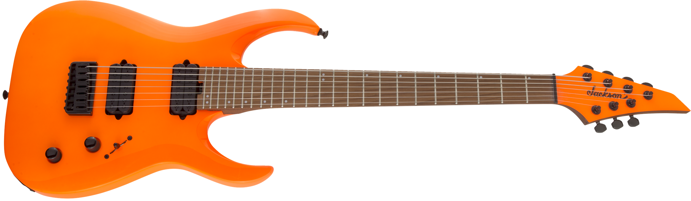 Jackson Misha Mansoor Juggernaut Ht7 Pro Signature 2h Ht Mn - Neon Orange - Guitare Électrique 7 Cordes - Variation 2