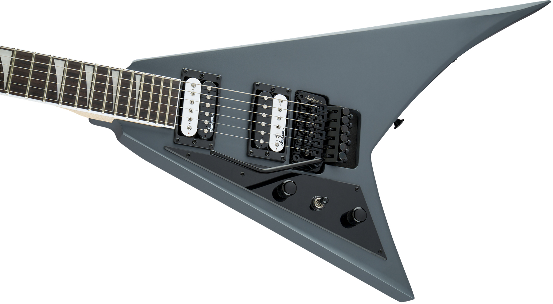 Jackson Randy Rhoads Js32 Lh Gaucher Fr 2h Fr Ama - Satin Gray - Guitare Électrique Gaucher - Variation 2