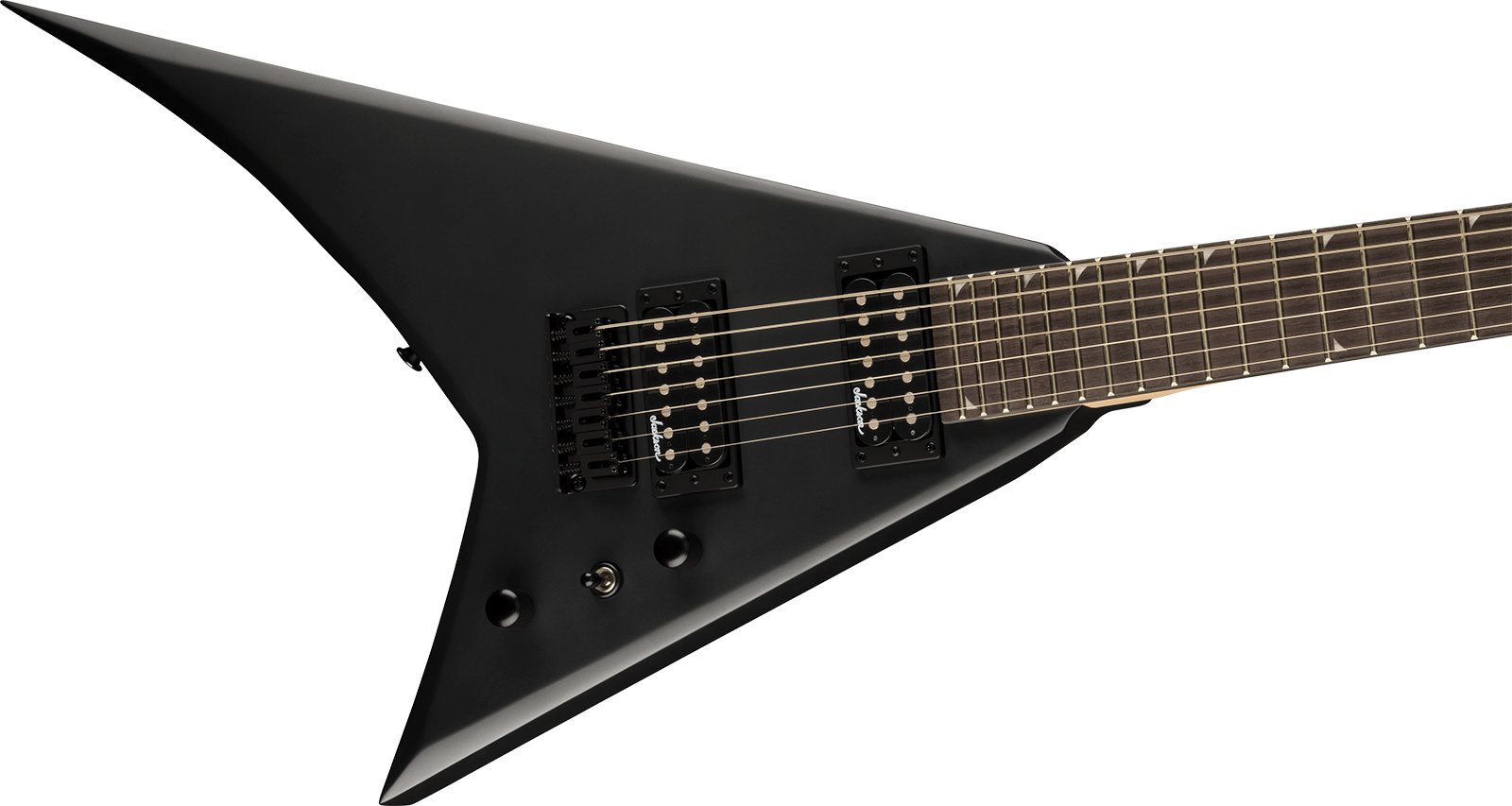 Jackson Rhoads Js22-7 Rr 7c Baryton 2h Fr Ama - Satin Black - Guitare Électrique Baryton - Variation 2