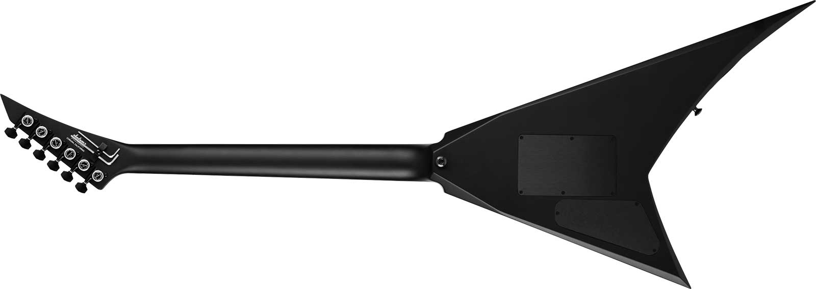 Jackson Rhoads Rr24 American 2h Seymour Duncan Fr Eb - Satin Black - Guitare Électrique MÉtal - Variation 1
