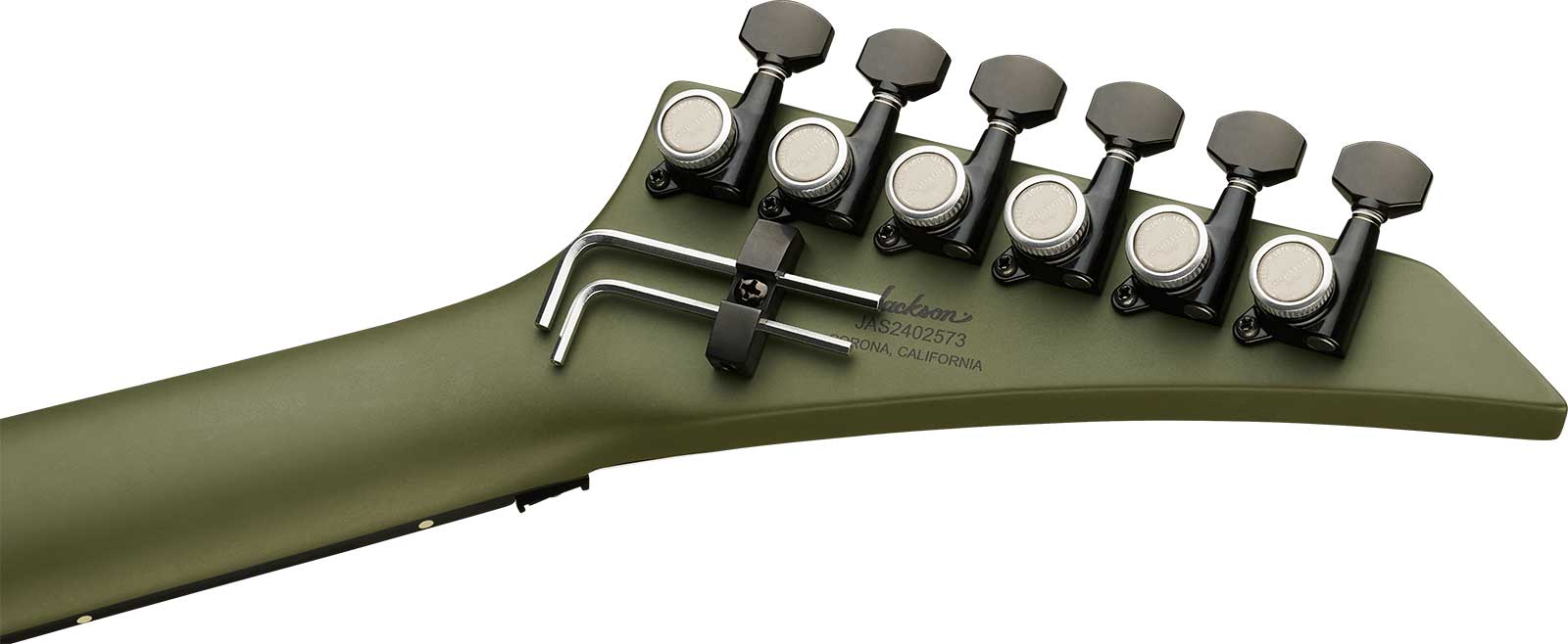Jackson Rhoads Rr24 American 2h Seymour Duncan Fr Eb - Matte Army Drab - Guitare Électrique MÉtal - Variation 3