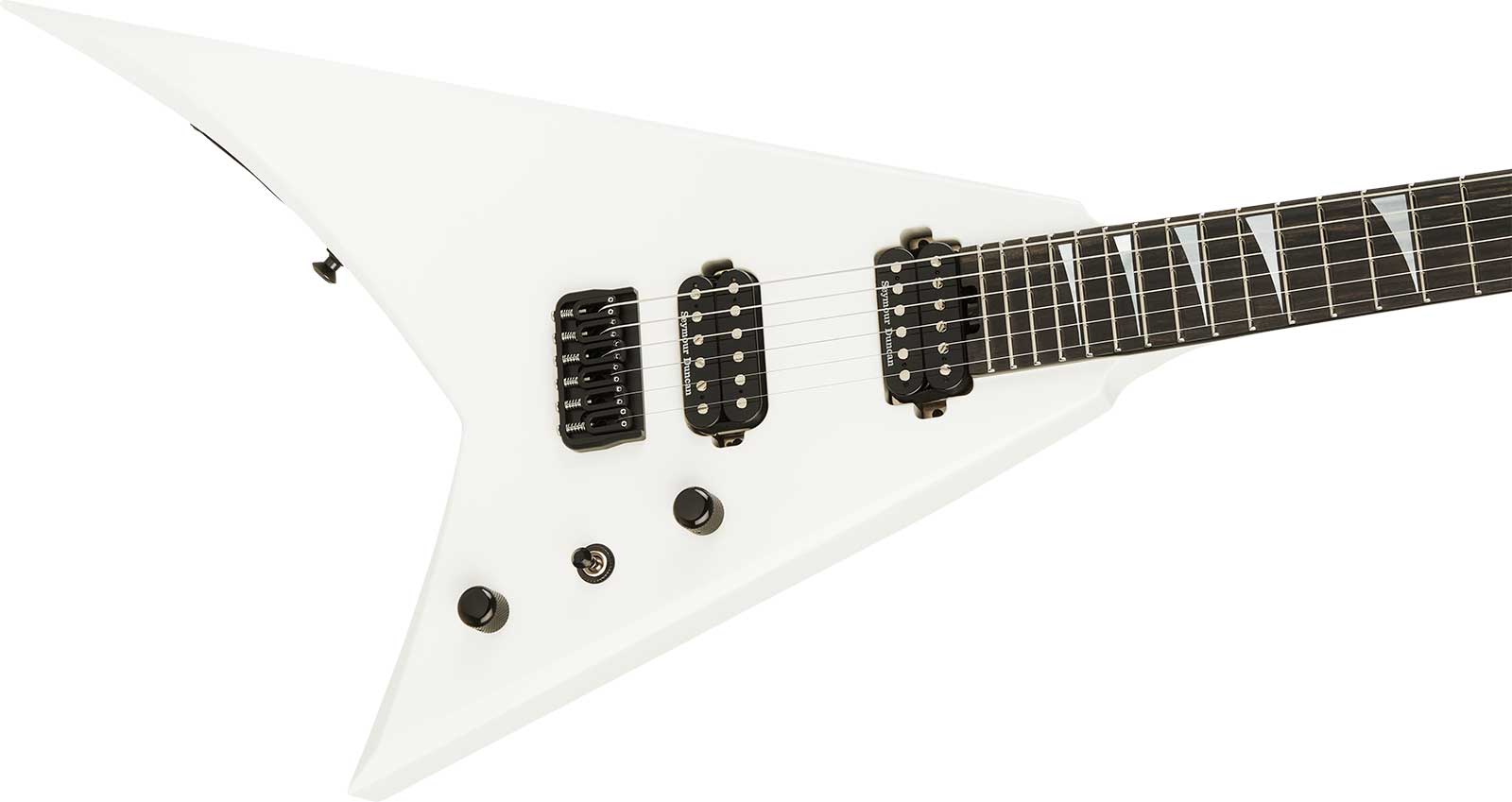 Jackson Rhoads Rr24 Rr24 Ht American 2h Seymour Duncan Ht Eb - Snow White - Guitare Électrique MÉtal - Variation 2