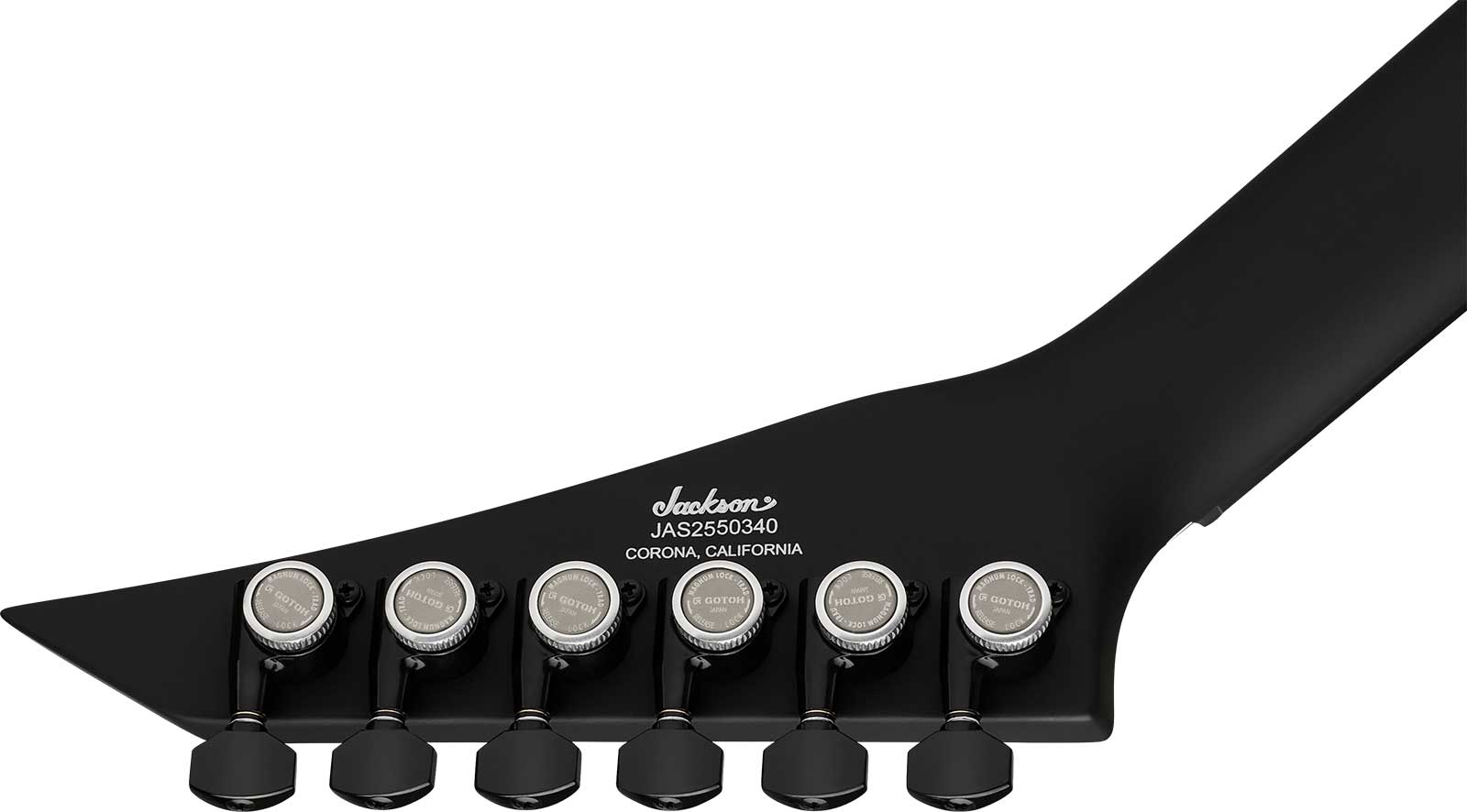 Jackson Rhoads Rr24 Rr24 Ht American 2h Seymour Duncan Ht Eb - Satin Black - Guitare Électrique MÉtal - Variation 3