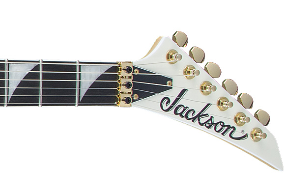 Jackson Rhoads Rr3 Pro 2h Seymour Duncan Fr Eb - Ivory With Black Pinstripes - Guitare Électrique MÉtal - Variation 3