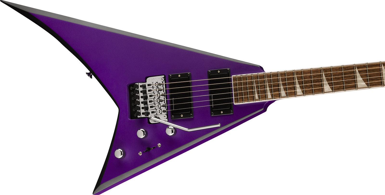 Jackson Rhoads Rrx24 2h Seymour Duncan Fr Lau - Purple Metallic With Black Bevels - Guitare Électrique MÉtal - Variation 2