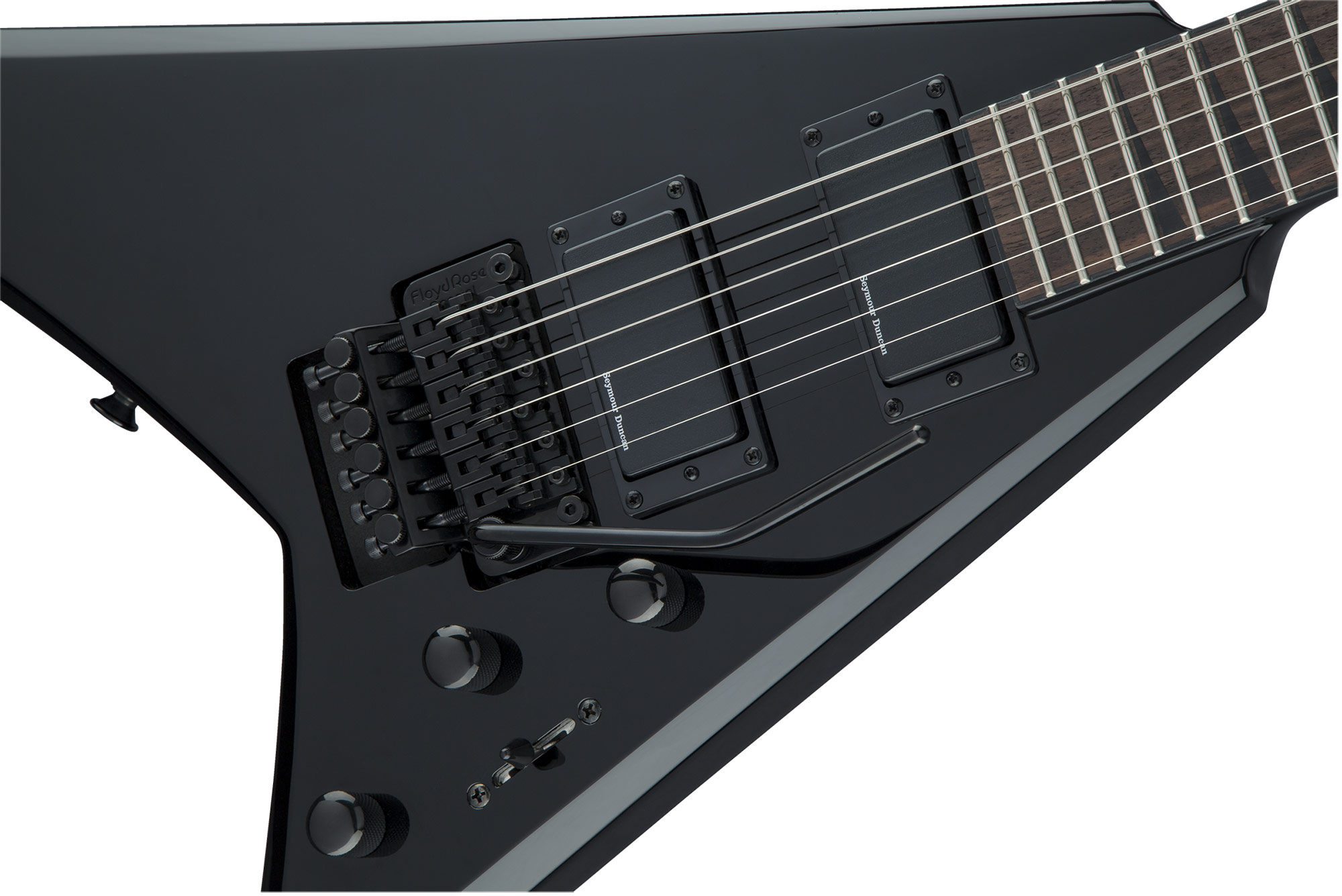 Jackson Rhoads Rrx24 Hh Seymour Duncan Fr Rw - Black - Guitare Électrique MÉtal - Variation 2