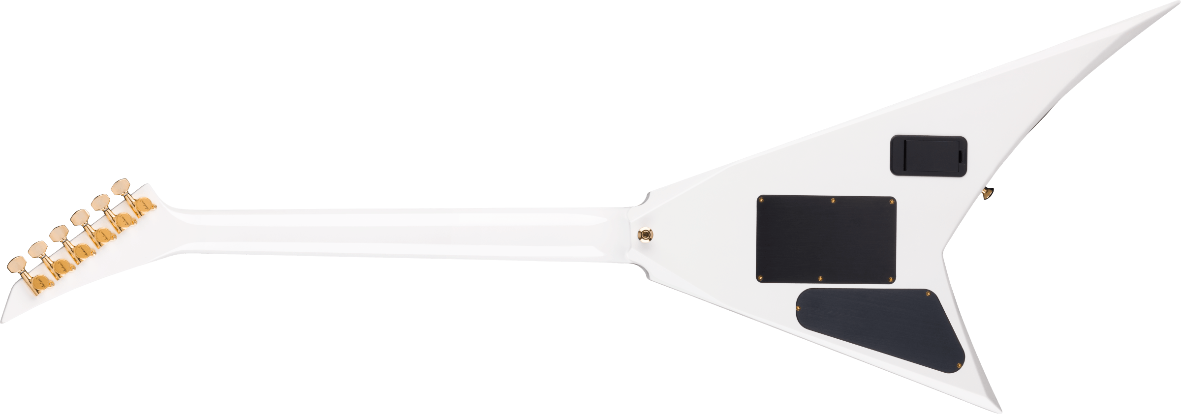 Jackson Rr24mg Mj Series Jap Fr Hh Eb - White With Black Pinstripes - Guitare Électrique MÉtal - Variation 1