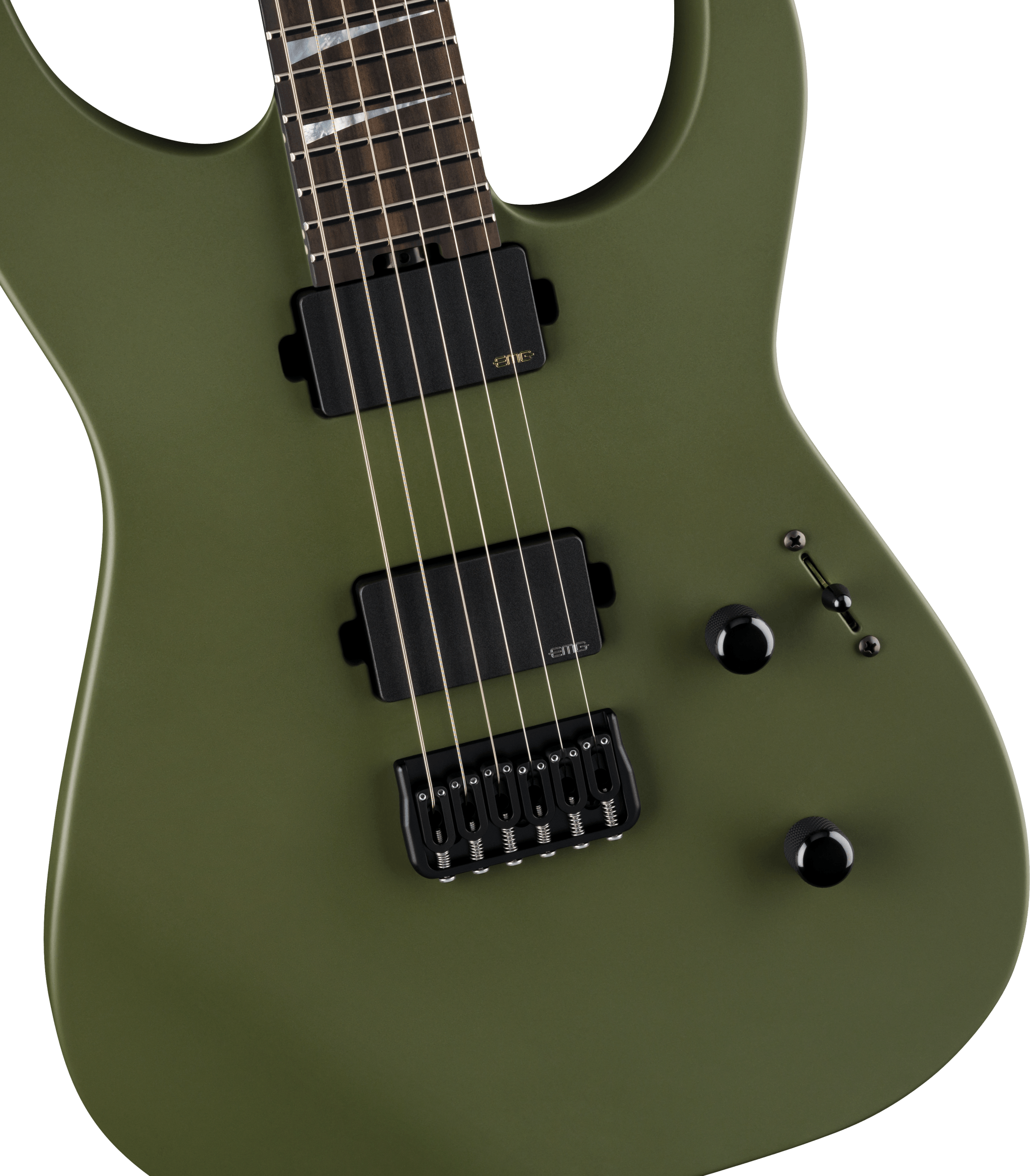 Jackson Sl2mg Ht American Soloist Ht Hh Eb - Matte Army Drab - Guitare Électrique MÉtal - Variation 2