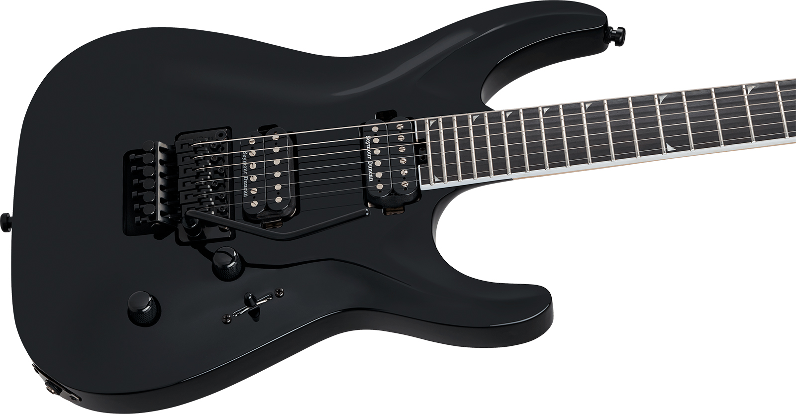 Jackson Sla2 Ht Pro Plus 2h Seymour Duncan Fr Eb - Gloss Black - Guitare Électrique MÉtal - Variation 2