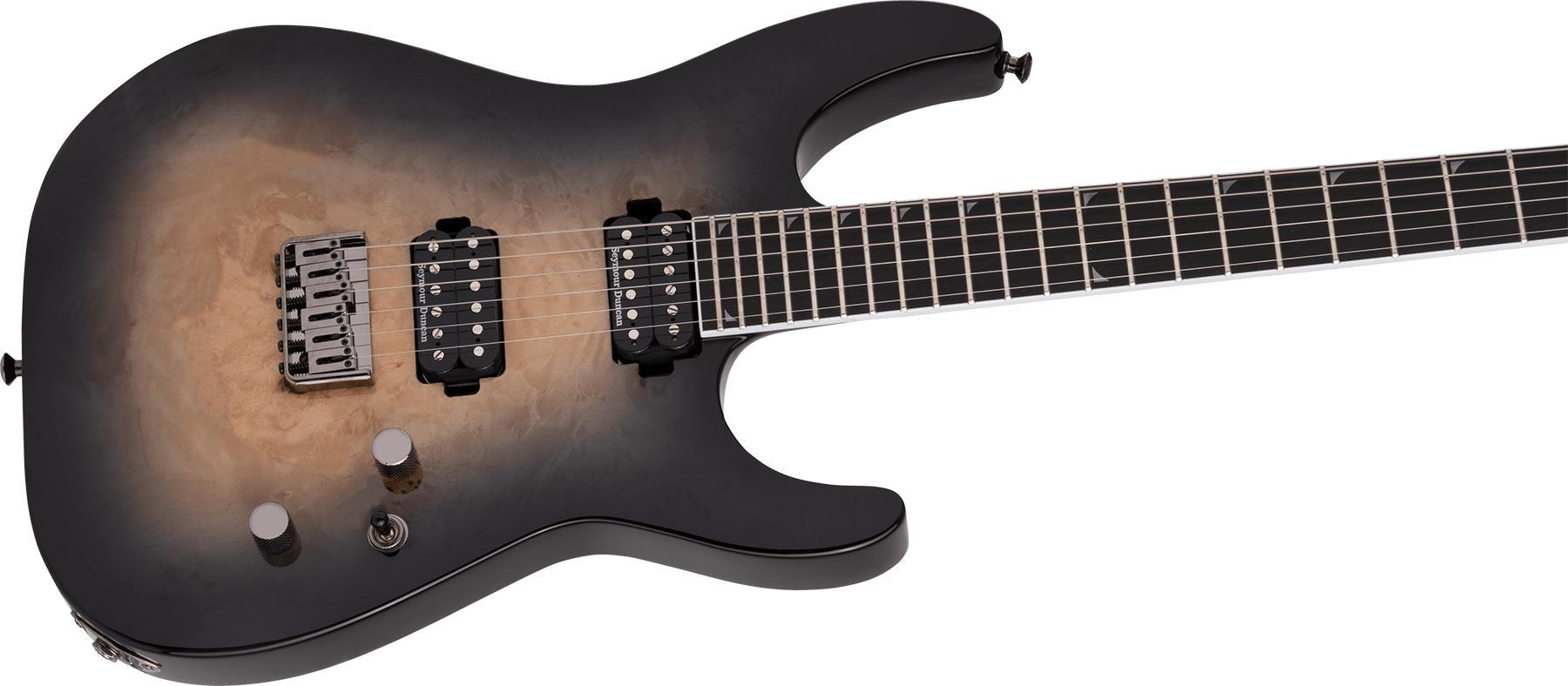 Jackson Soloist Sl2p Mah Ht Pro 2h Seymour Duncan Eb - Trans. Black Burst - Guitare Électrique Forme Str - Variation 2