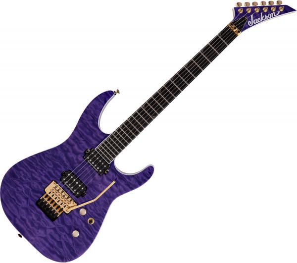 Guitare électrique solid body Jackson Pro Series Soloist SL2Q MAH - transparent purple