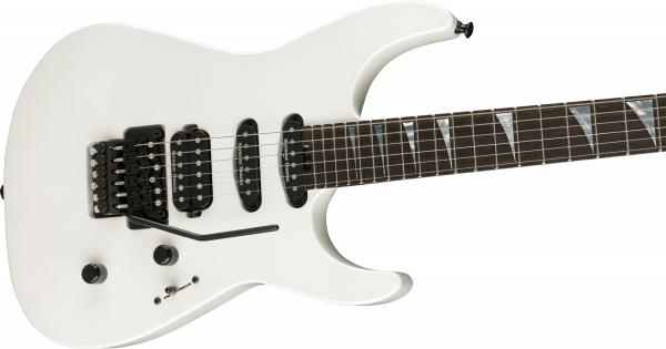 Guitare électrique solid body Jackson American Series Soloist SL3 - platinum pearl