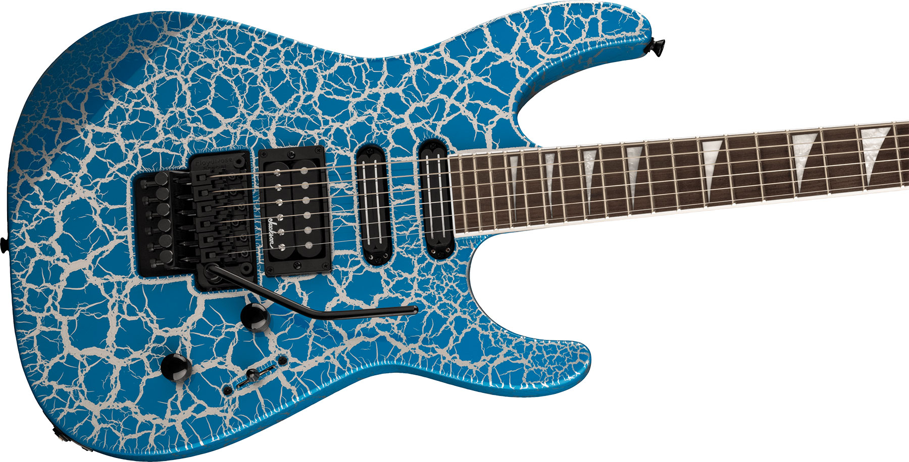 Jackson Soloist Sl3x Dx Hstst Fr Lau - Frost Byte Crackle - Guitare Électrique Forme Str - Variation 2