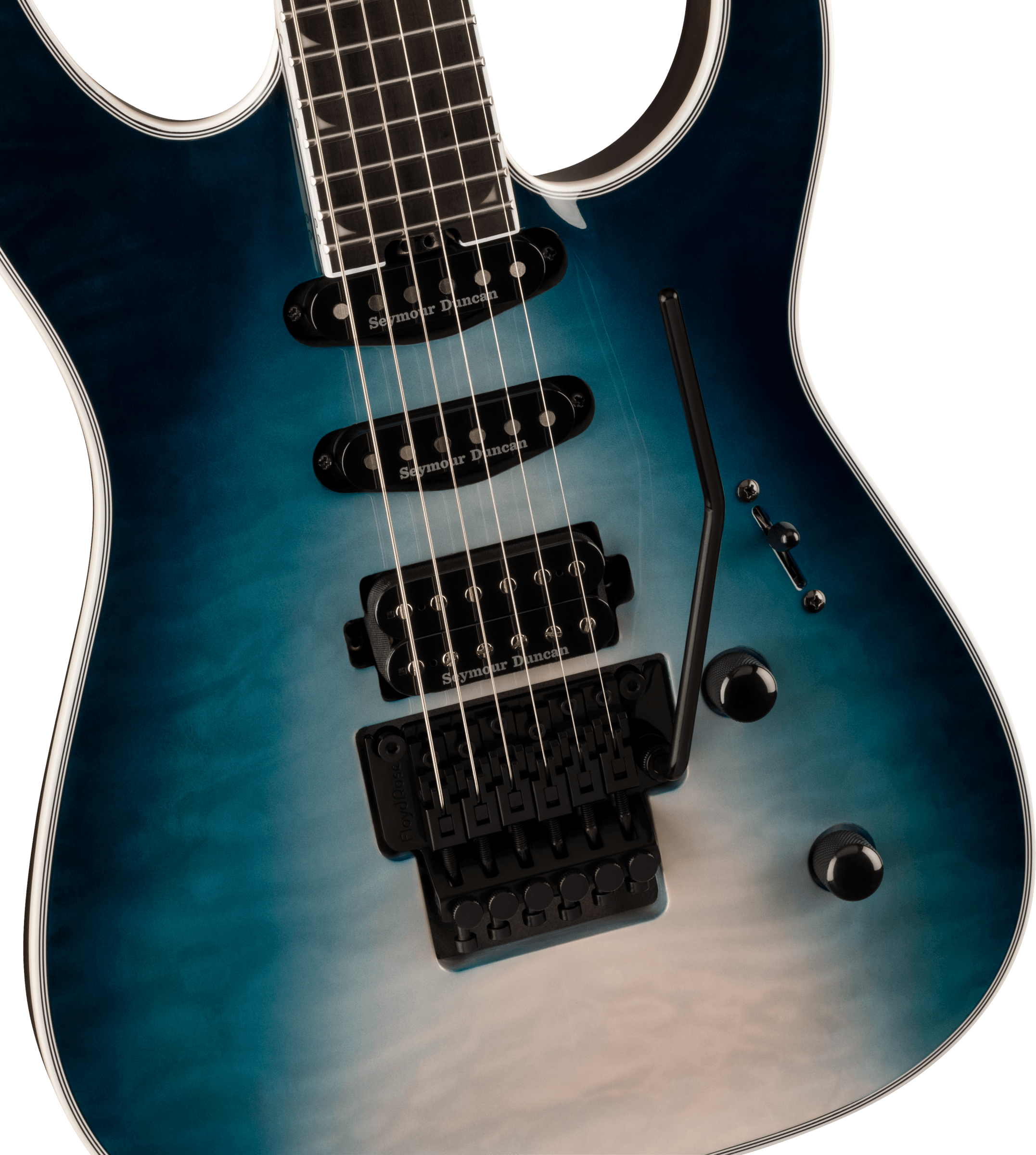 Jackson Soloist Sla3q Pro Plus Hss Seymour Duncan Fr Eb - Polar Burst - Guitare Électrique Forme Str - Variation 2