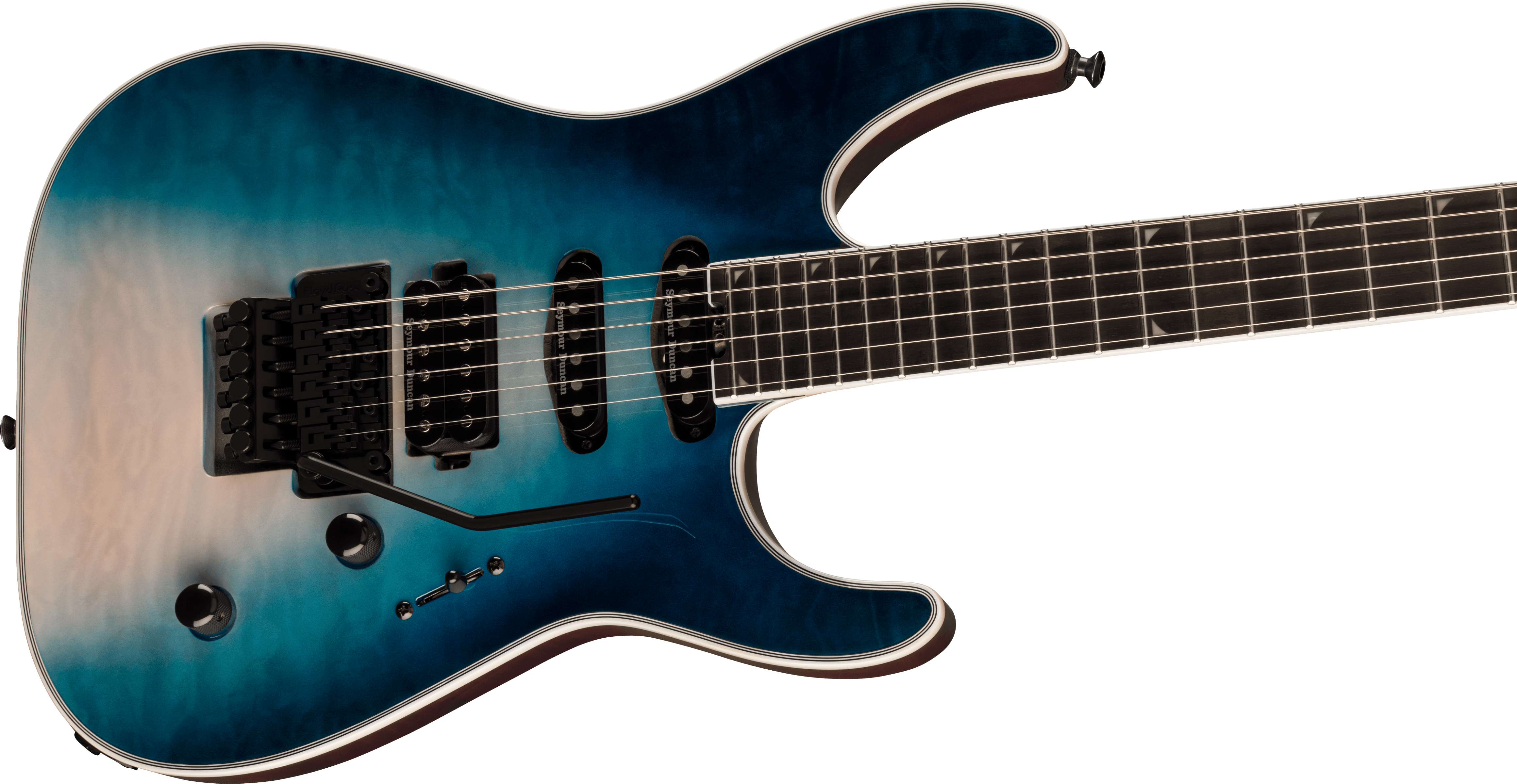 Jackson Soloist Sla3q Pro Plus Hss Seymour Duncan Fr Eb - Polar Burst - Guitare Électrique Forme Str - Variation 3