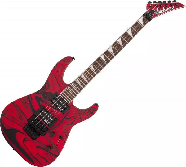 Guitare électrique baryton Jackson X Series Soloist SLX DX - Satin red swirl