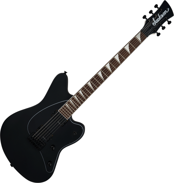 Jackson Surfcaster SC HT6 - satin black Retro rock electric guitar