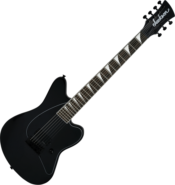 Jackson Surfcaster SC HT 7-String - metallic black Baritone guitar