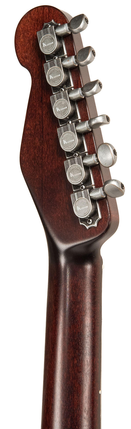 James Trussart Steelcaster Deluxe Perf. Back 2s Pf #20033 - Rust O Matic Cream Racing Stripes - Guitare Électrique Forme Tel - Variation 5
