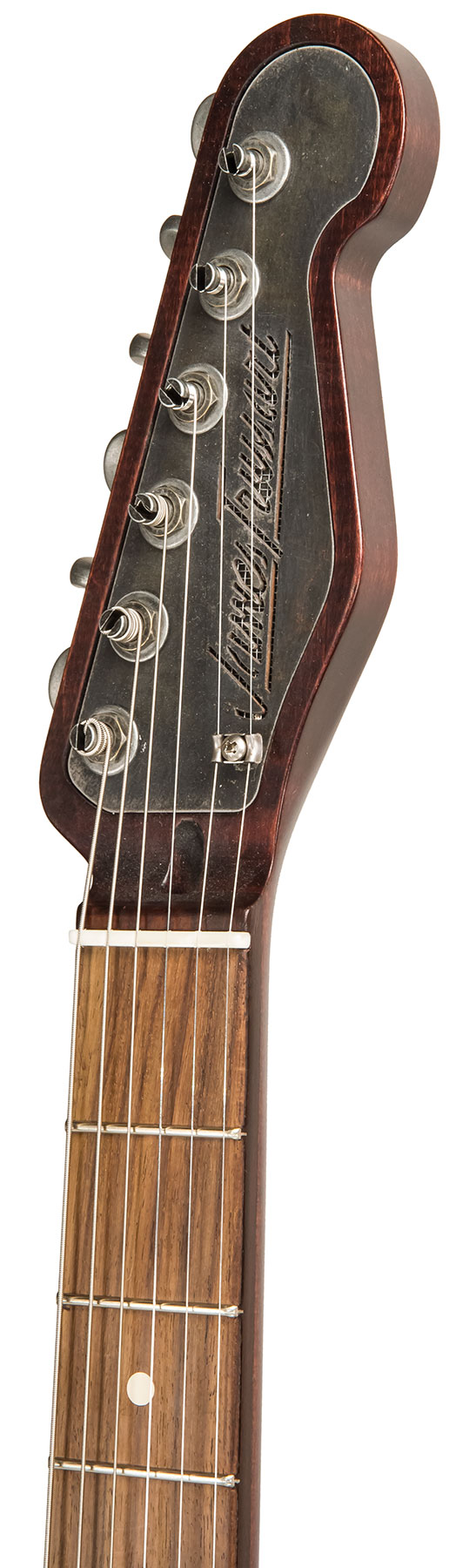 James Trussart Steelcaster Plain Back Sh Pf #20034 - Rust O Matic Gator - Guitare Électrique 1/2 Caisse - Variation 4