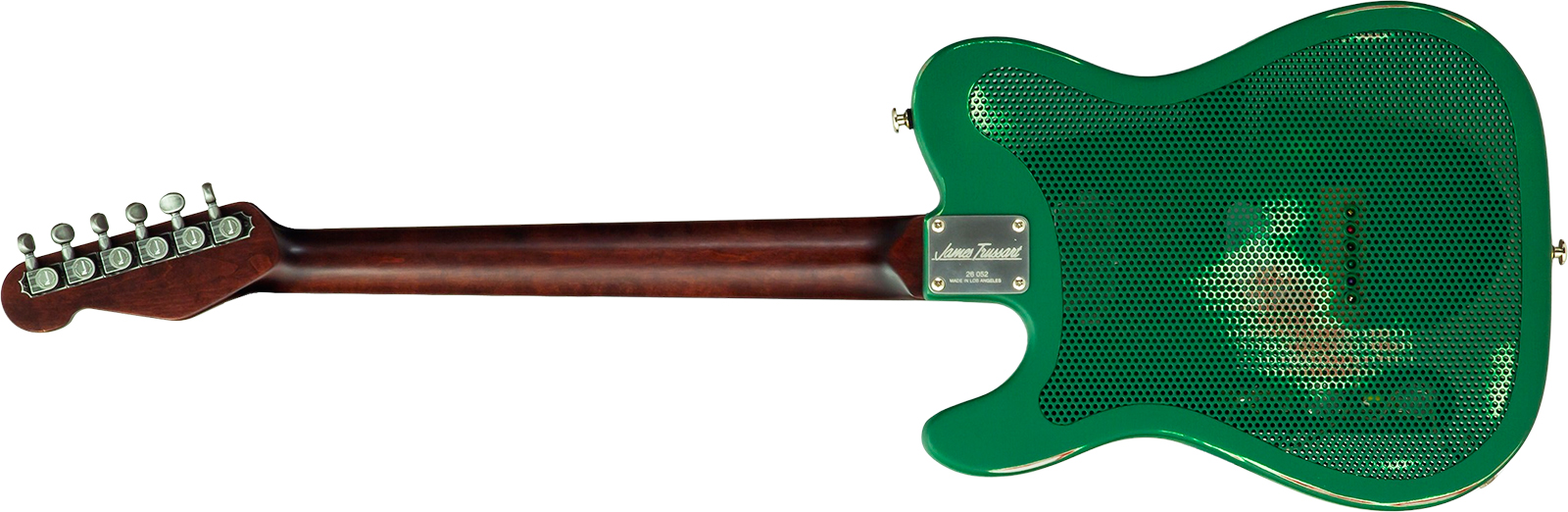 James Trussart Steelcaster Sh Ht Rw #26052 - Red Star Holey Gator Pickguard - Guitare Électrique 1/2 Caisse - Variation 2