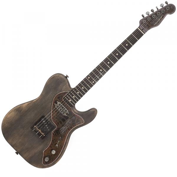 Guitare électrique solid body James trussart SteelGuard Caster #18086 - Rust o matic gator grey driftwood 