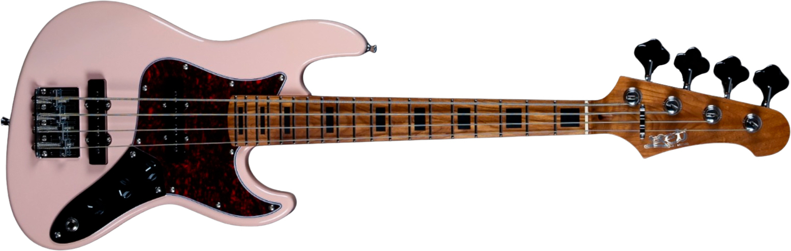 Jet Guitars Jjb300 Travel Pk Shsc Mn - Pink - Basse Électrique Voyage - Main picture