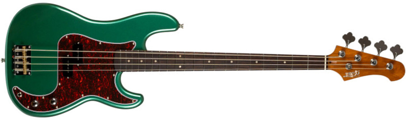 Jet Guitars Jpb300 Sg Rw - Green - Basse Électrique Solid Body - Main picture