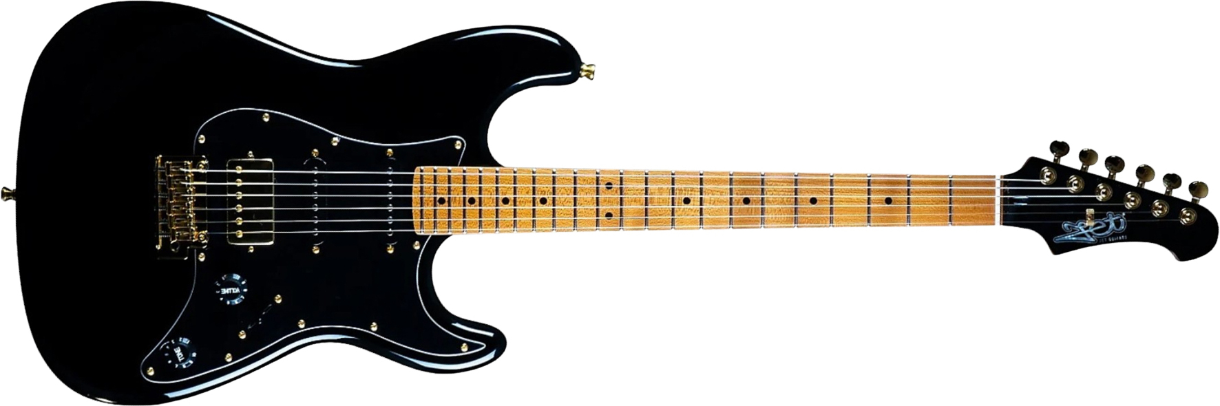 Jet Guitars Js400 Bk G Hss Ht Rw - Black - Guitare Électrique Forme Str - Main picture