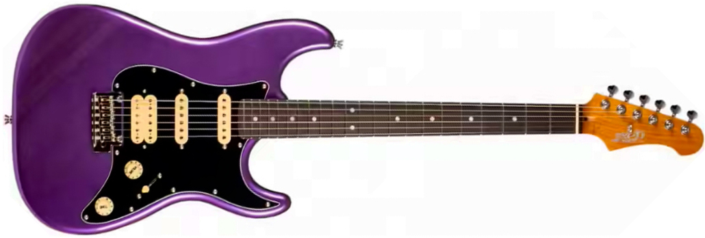 Jet Guitars Js400 Plm R Hss Trem Rw - Plum - Guitare Électrique Forme Str - Main picture