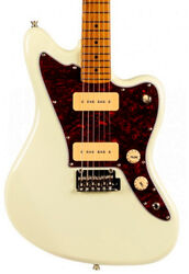Guitare électrique rétro rock Jet guitars JJ-300 P90 OW - olympic white