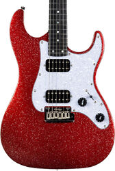 Guitare électrique forme str Jet guitars JS-500 RDS - Red sparkle