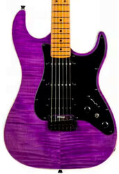 Guitare électrique forme str Jet guitars JS-600 TPP - transparent purple
