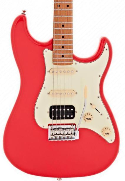 Guitare électrique forme str Jet guitars JS-400 CRD - Coral Red