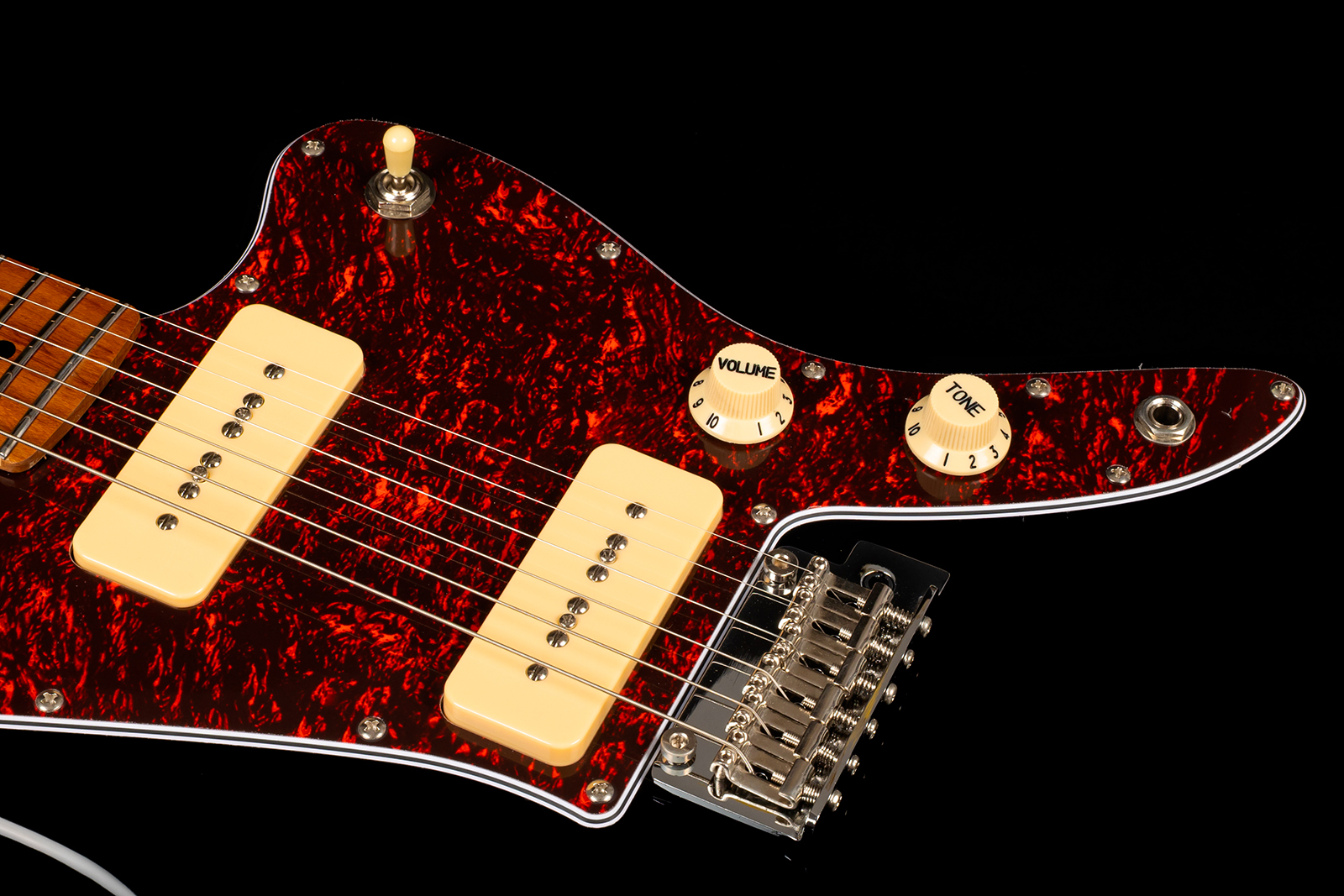 Jet Guitars Jj300 P90 Bk 2s Ht Mn - Black - Guitare Électrique RÉtro Rock - Variation 3