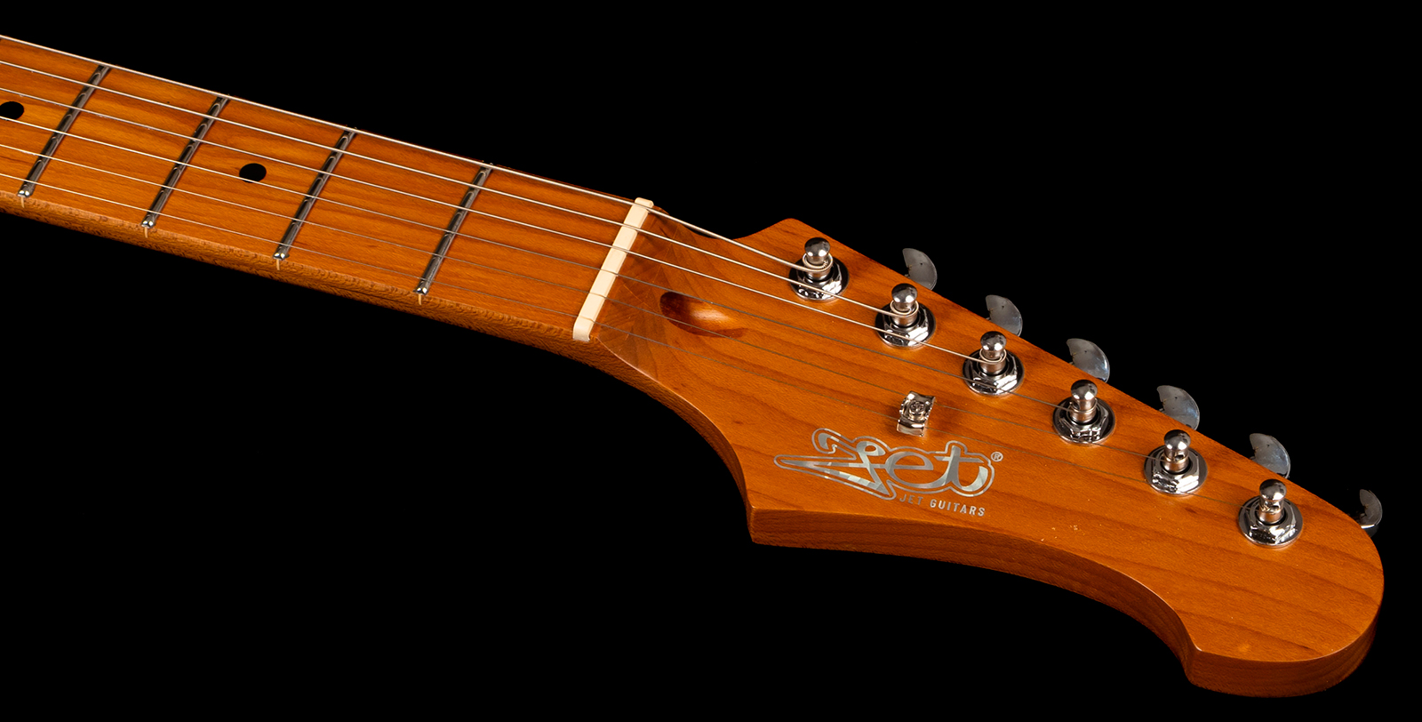 Jet Guitars Jj300 P90 Ow 2s Ht Mn - Olympic White - Guitare Électrique RÉtro Rock - Variation 4