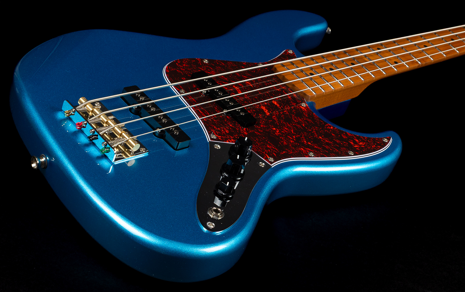 Jet Guitars Jjb300 Lpb Mn - Lake Placid Blue - Basse Électrique Solid Body - Variation 2