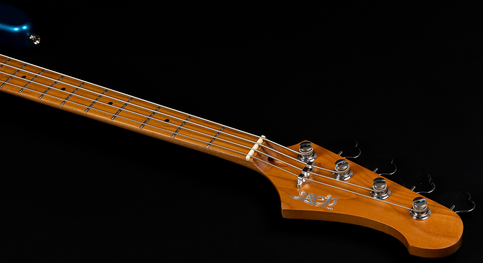 Jet Guitars Jjb300 Lpb Mn - Lake Placid Blue - Basse Électrique Solid Body - Variation 3