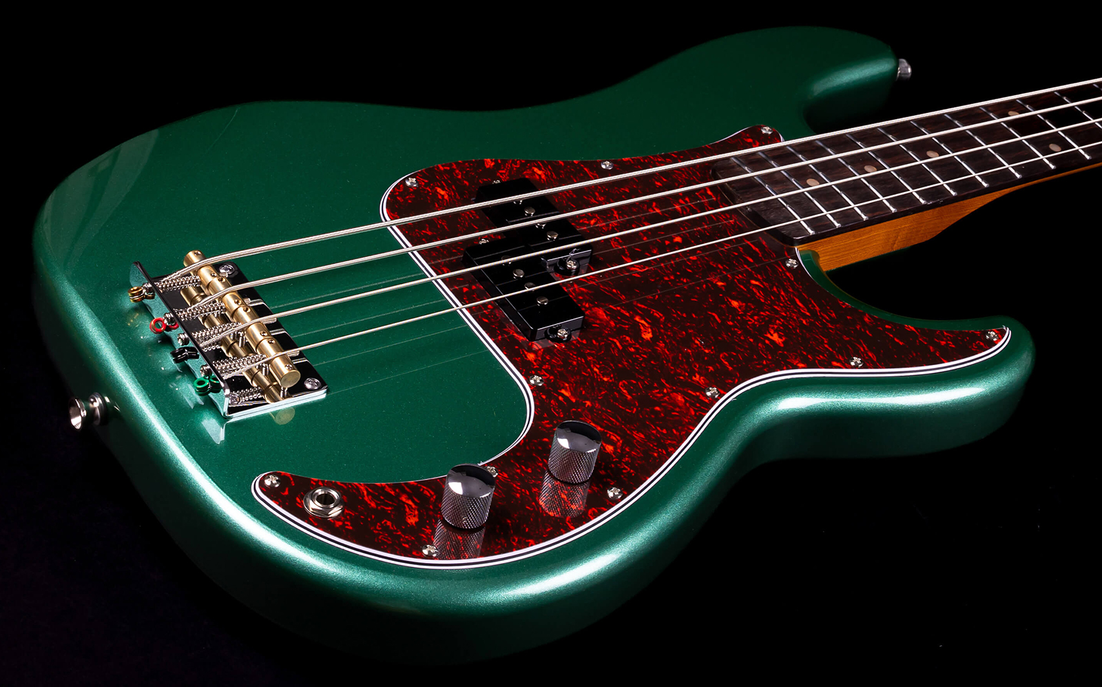 Jet Guitars Jpb300 Sg Rw - Green - Basse Électrique Solid Body - Variation 2