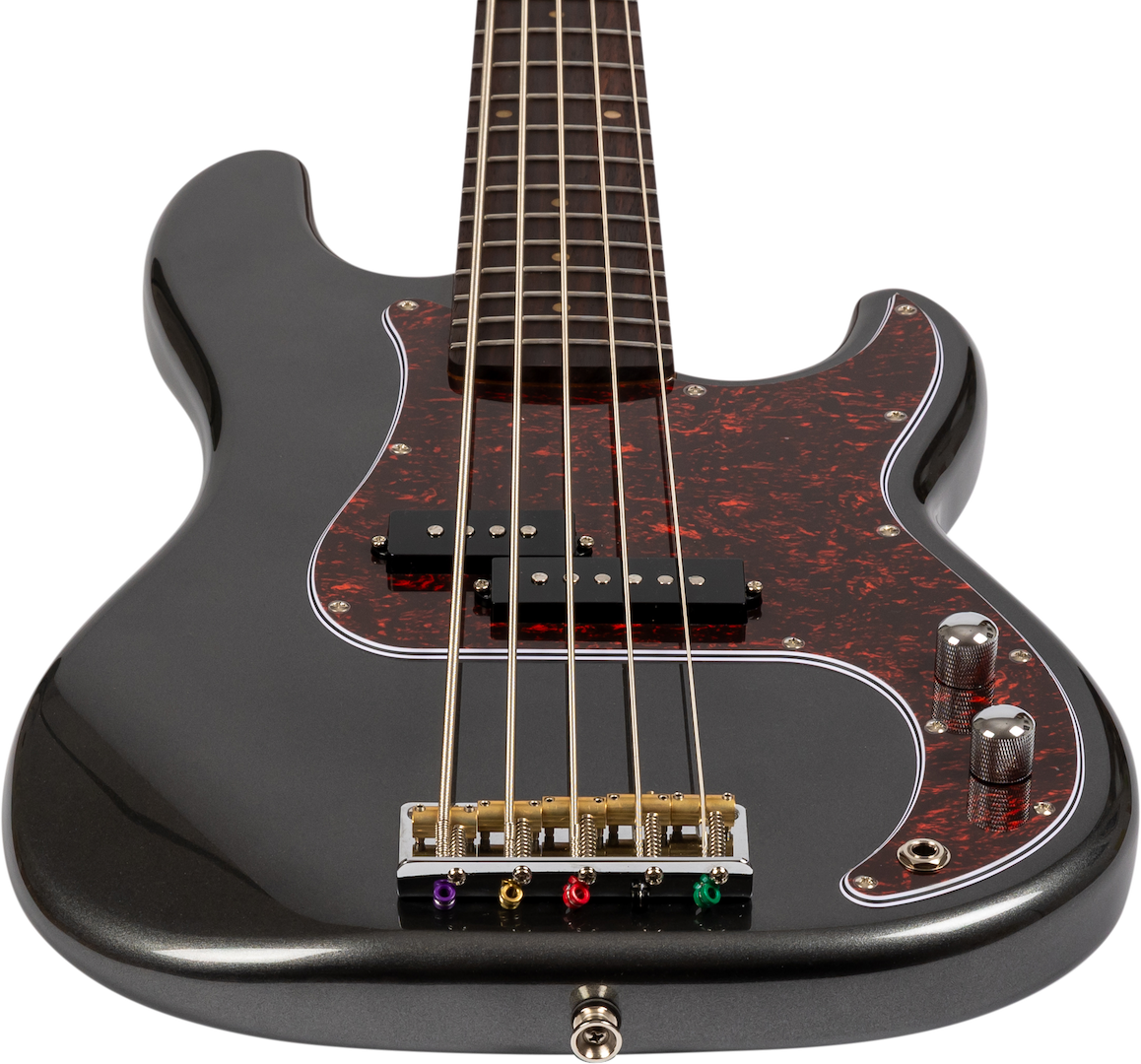 Jet Guitars Jpb305 Crc 5-cordes Rw - Charcoal - Basse Électrique Solid Body - Variation 2