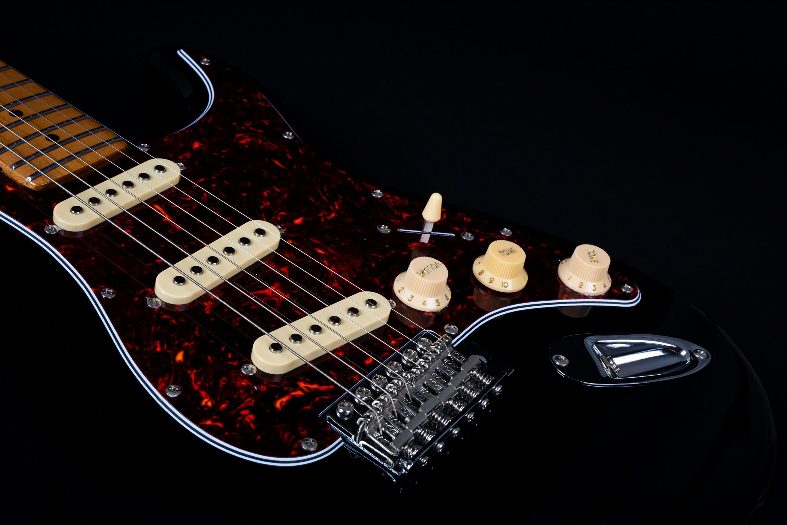 Jet Guitars Js300 Bl 3s Trem Mn - Black - Guitare Électrique Forme Str - Variation 3