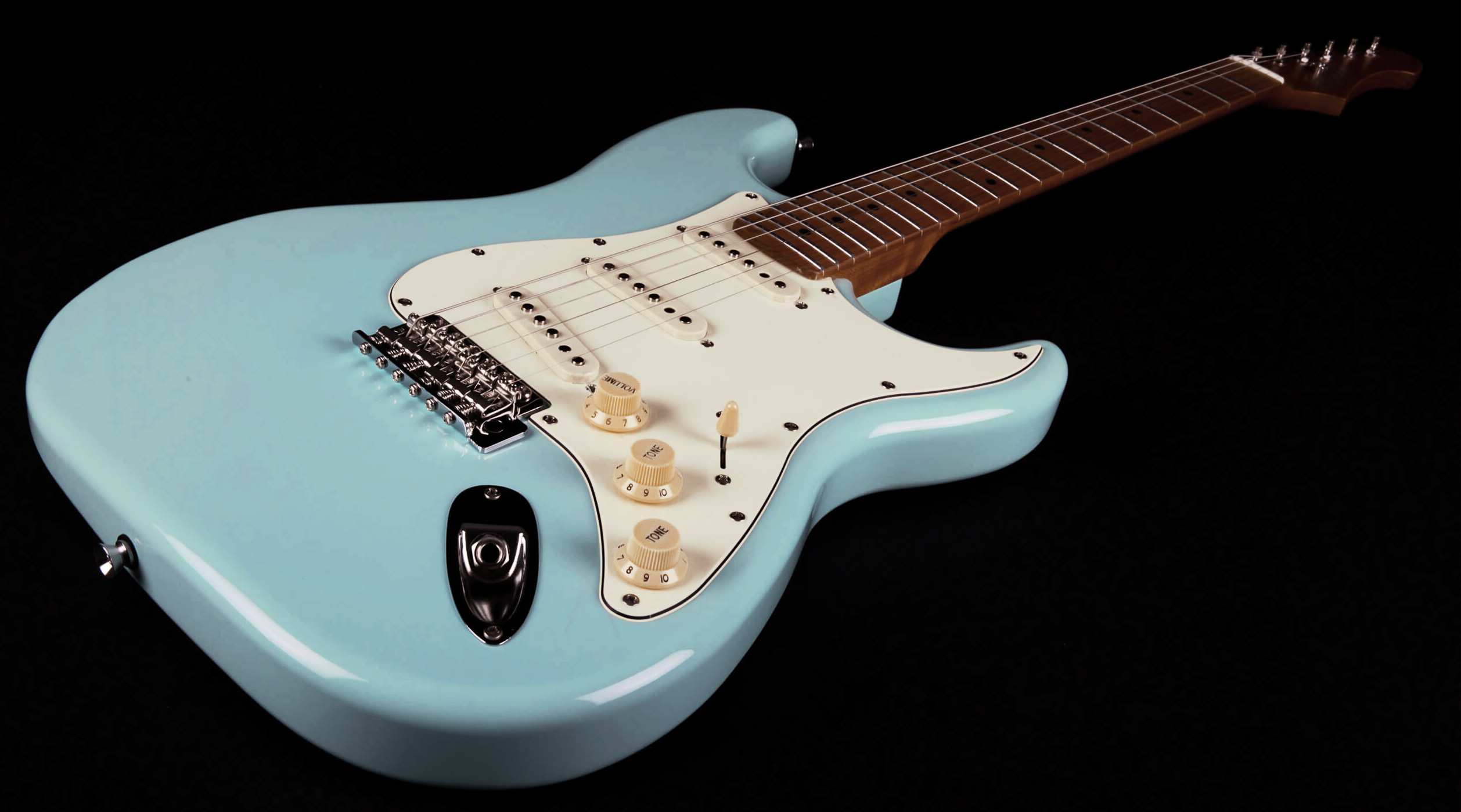 Jet Guitars Js300 Bl 3s Trem Mn - Sonic Blue - Guitare Électrique Forme Str - Variation 4