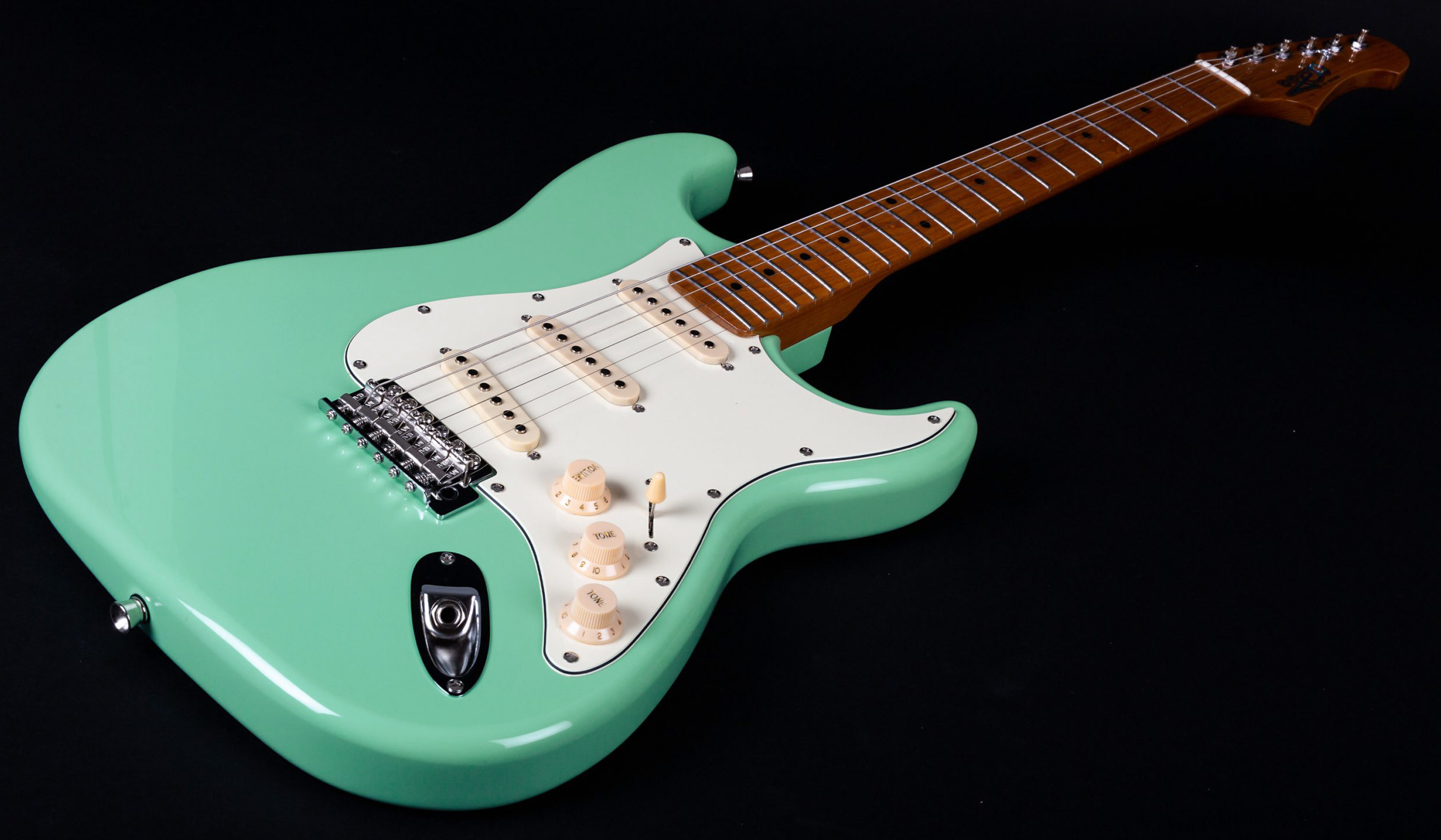 Jet Guitars Js300 Sfg Lh Gaucher  3s Trem Mn - Sea Foam Green - Guitare Électrique Forme Str - Variation 2