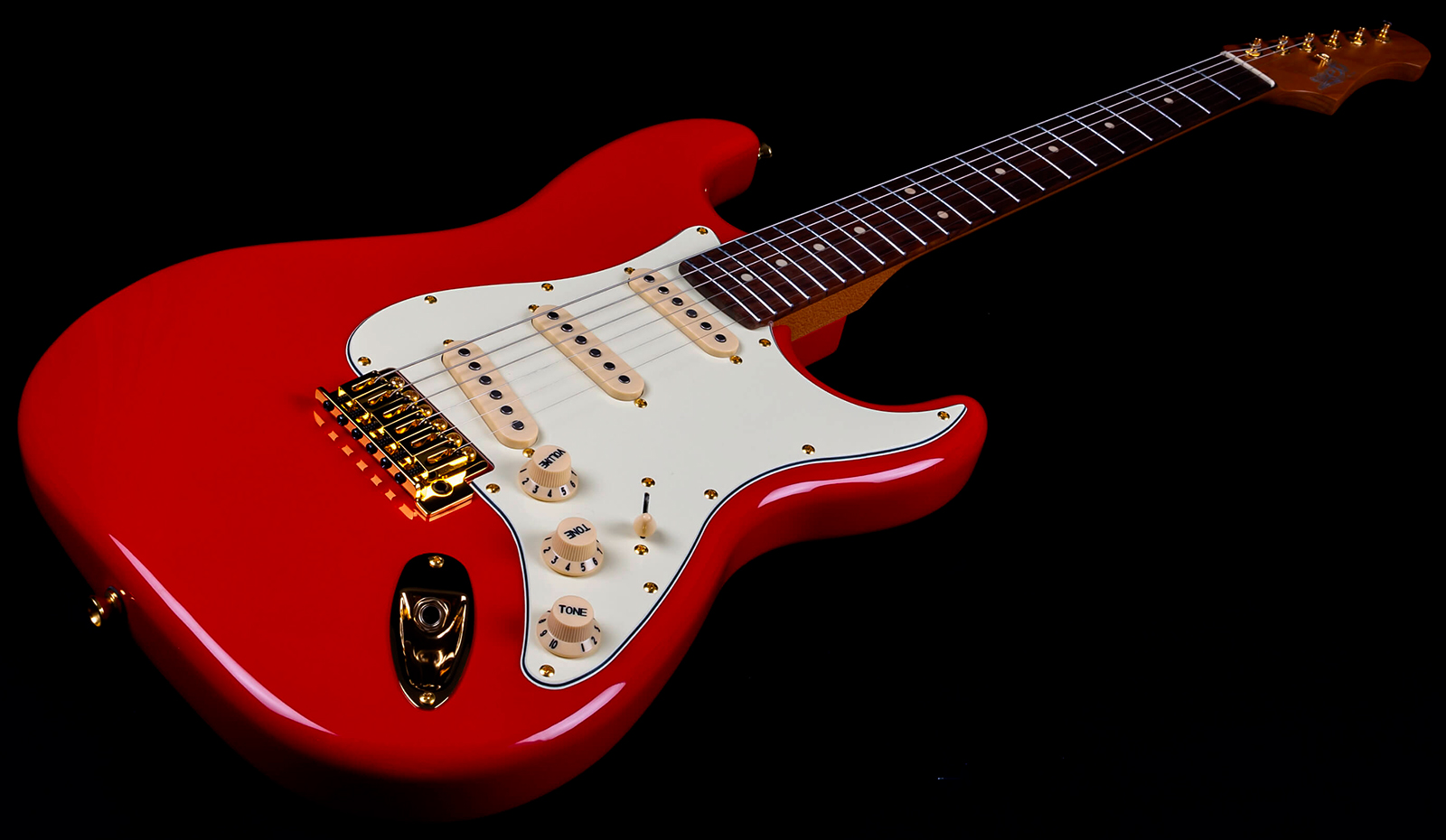 Jet Guitars Js380 Rd G 3s Trem Rw - Red - Guitare Électrique Forme Str - Variation 3
