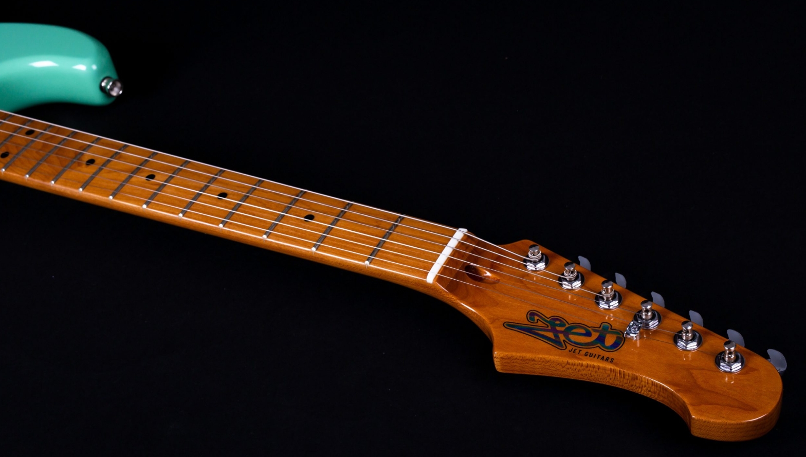 Jet Guitars Js400 Sg Hss Trem Mn - Sea Foam Green - Guitare Électrique Forme Str - Variation 4